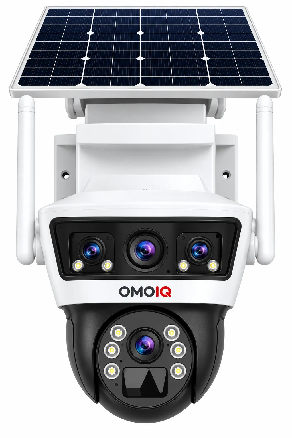 OMOIQ 3+3+3 MP 4G Solar Triple-Lens PT Security Camera (OMQ-4G-9MP-TL)